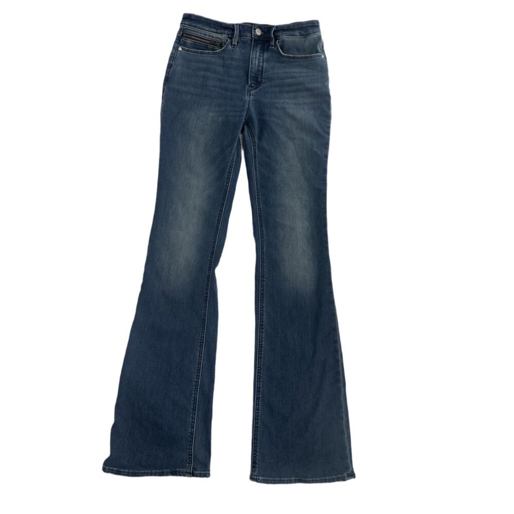 Athleta Dark Wash Bootcut Jeans Slight Flare Size 6 - Picture 5 of 7